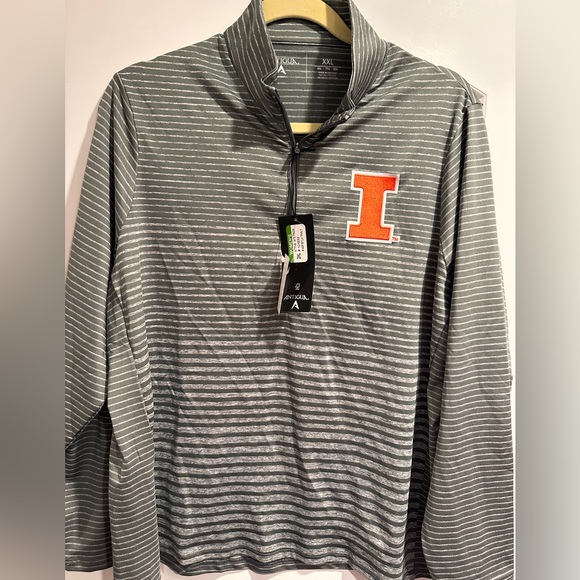 Antigua Tops - Women’s Quarter zip Illini pullover